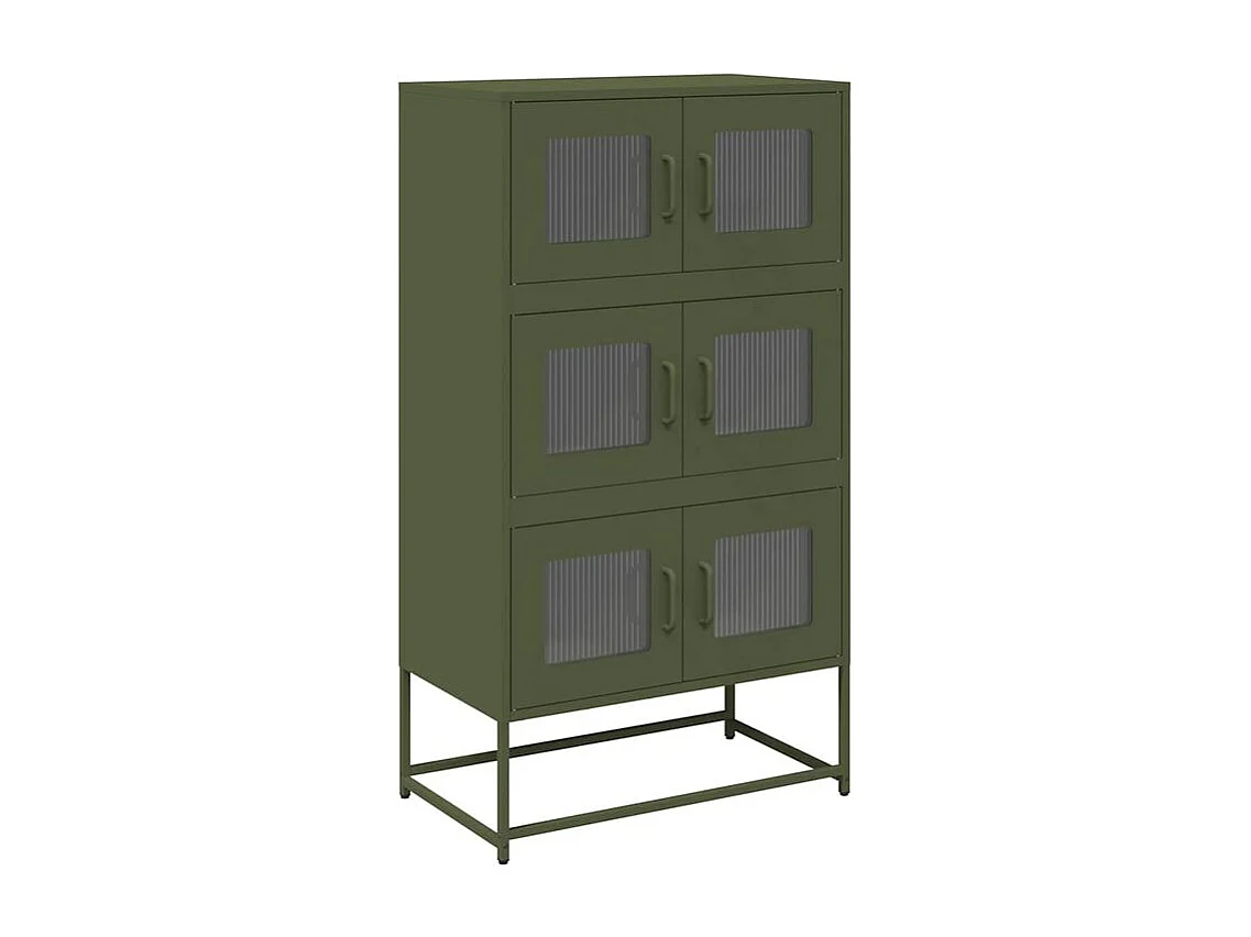 Buffet haut vert olive 68x39x123 acier