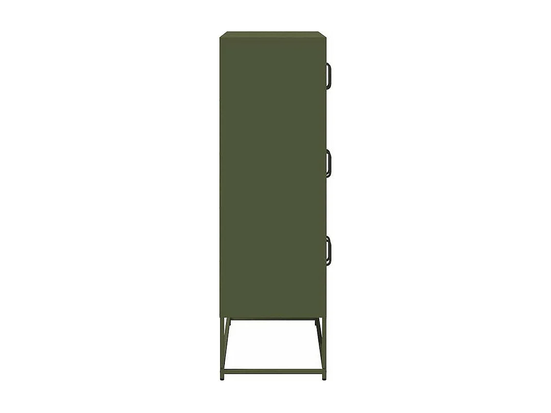 Buffet haut vert olive 68x39x123 acier