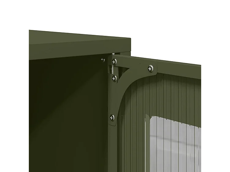 Buffet haut vert olive 68x39x123 acier