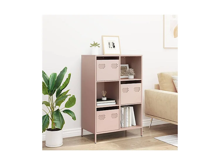 Buffet haut rose 68x39x103,5 acier