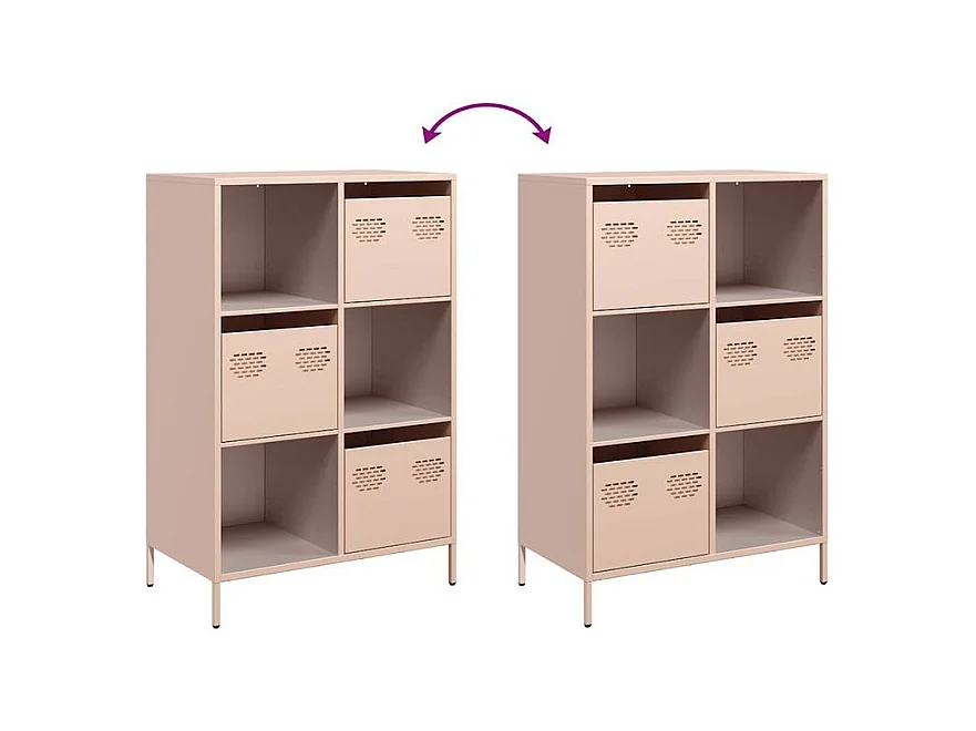 Buffet haut rose 68x39x103,5 acier