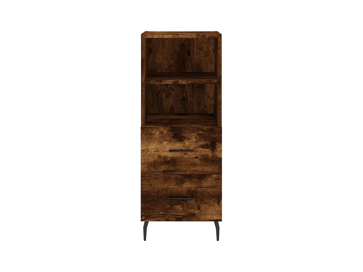 Buffet haut Chêne fumé 34,5x34x180 Bois d'ingénierie