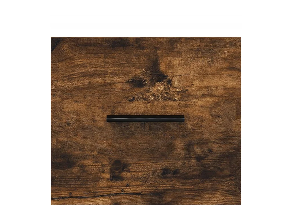 Buffet haut Chêne fumé 34,5x34x180 Bois d'ingénierie