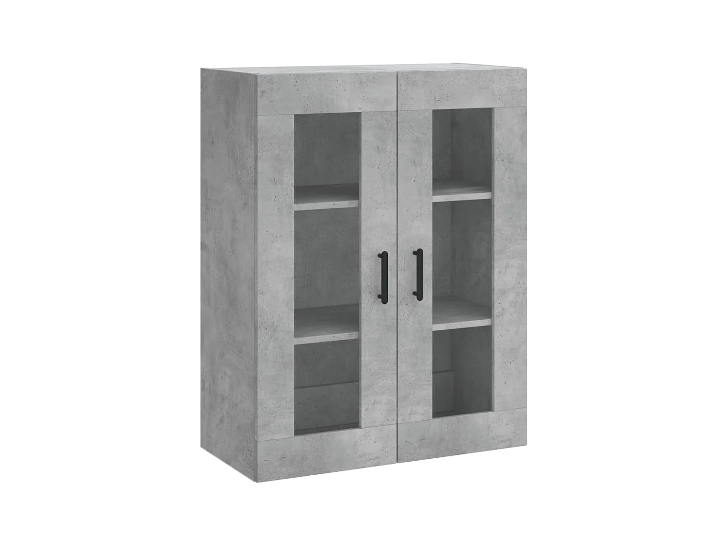 Buffet haut Gris béton 69,5x34x180 Bois d'ingénierie