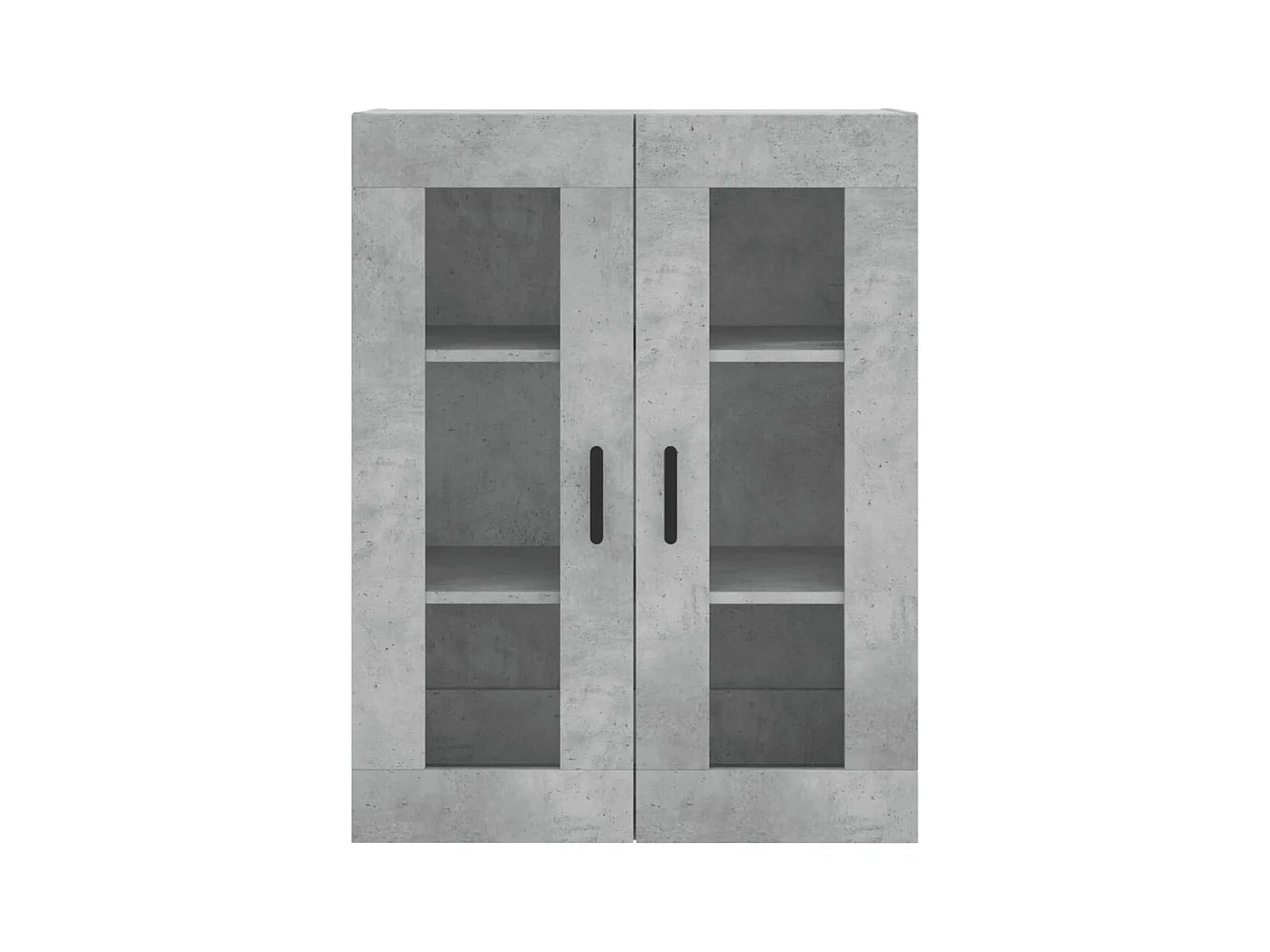 Buffet haut Gris béton 69,5x34x180 Bois d'ingénierie