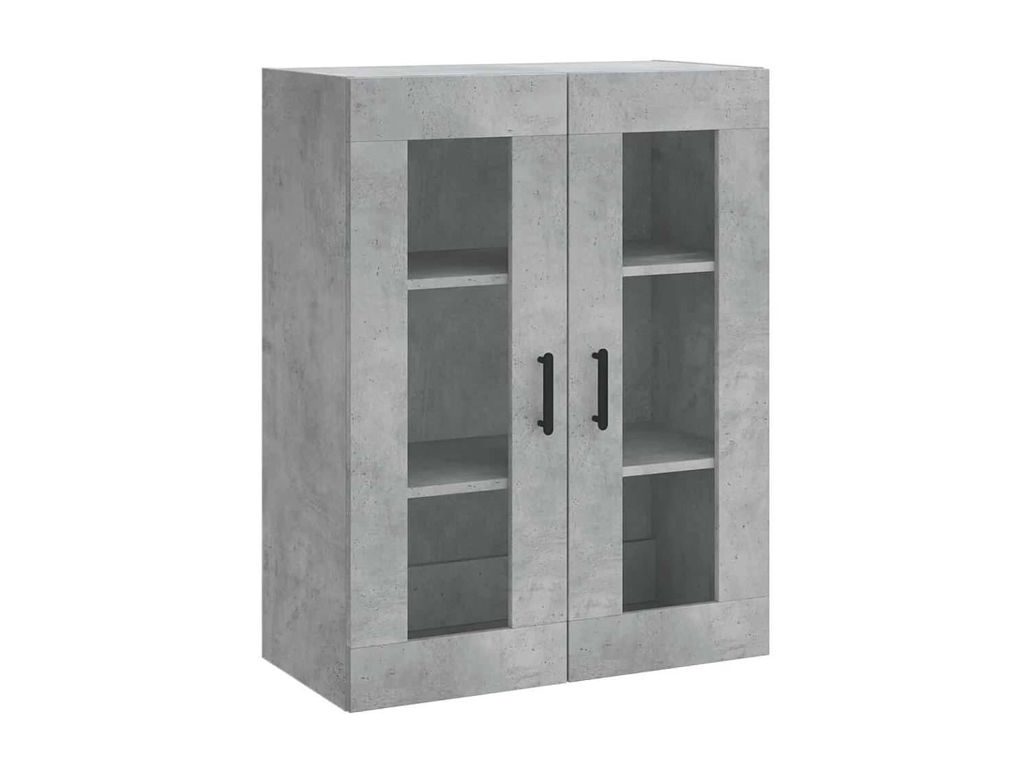 Buffet haut Gris béton 69,5x34x180 Bois d'ingénierie