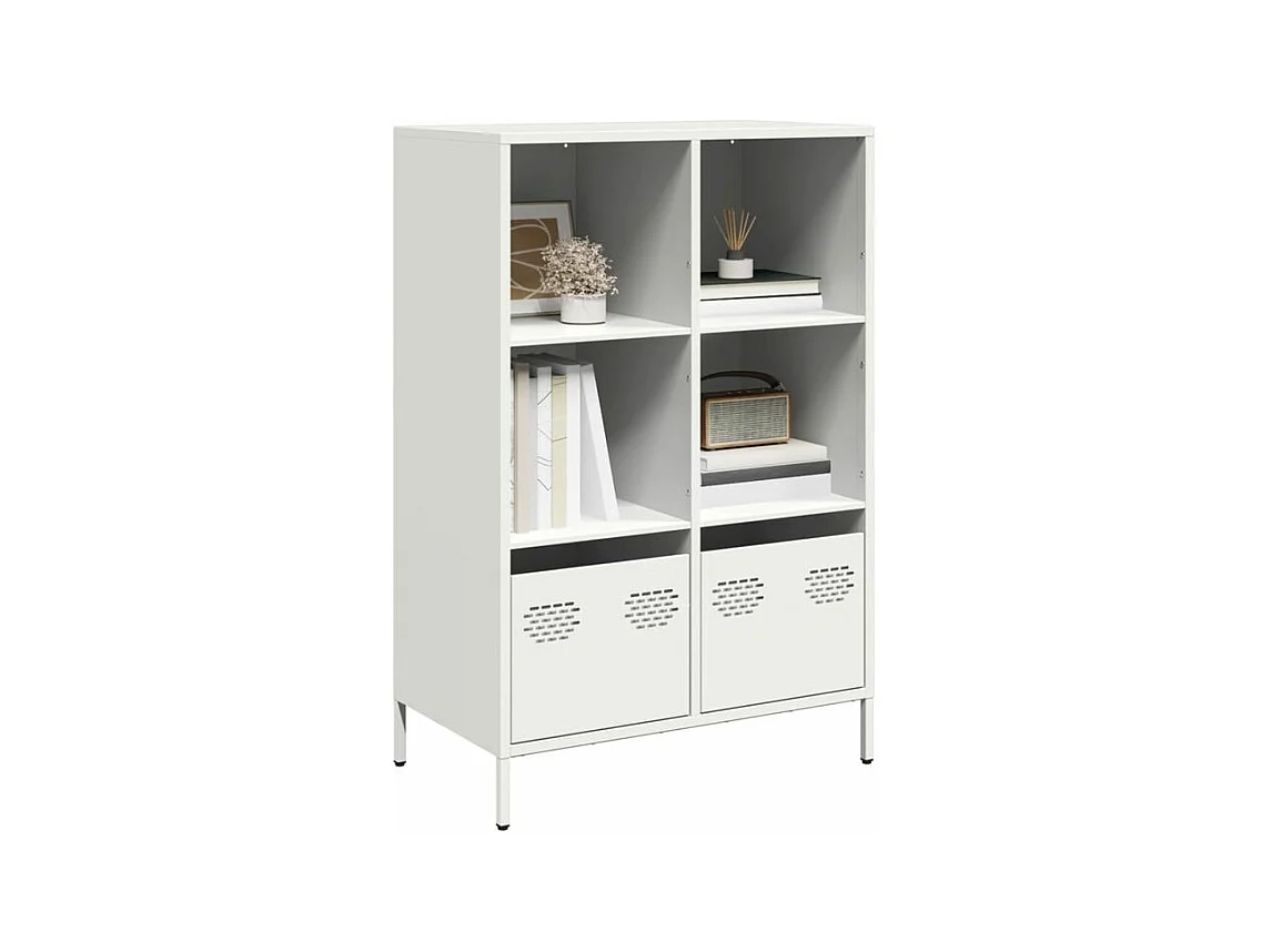 Buffet haut blanc 68x39x103,5 acier
