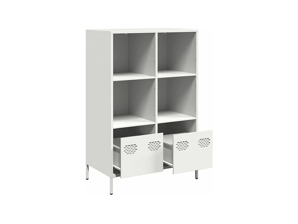 Buffet haut blanc 68x39x103,5 acier