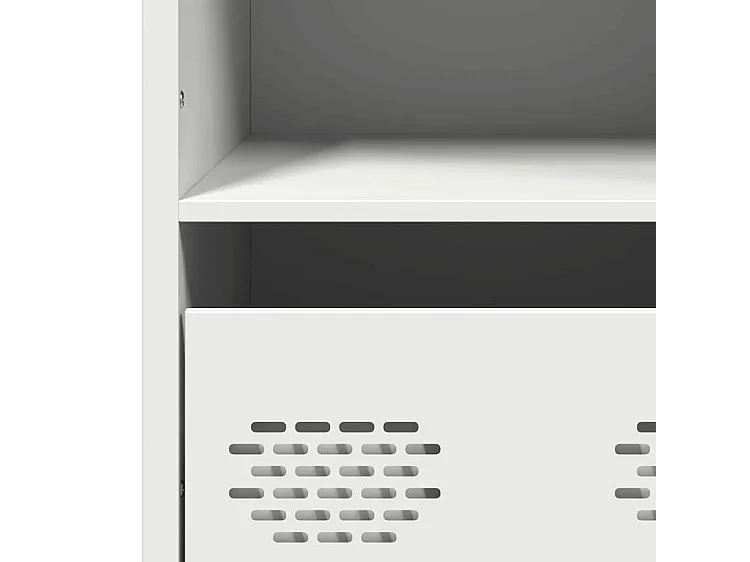 Buffet haut blanc 68x39x103,5 acier