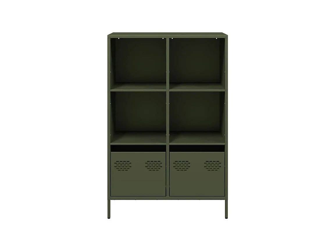 Buffet haut vert olive 68x39x103,5 acier