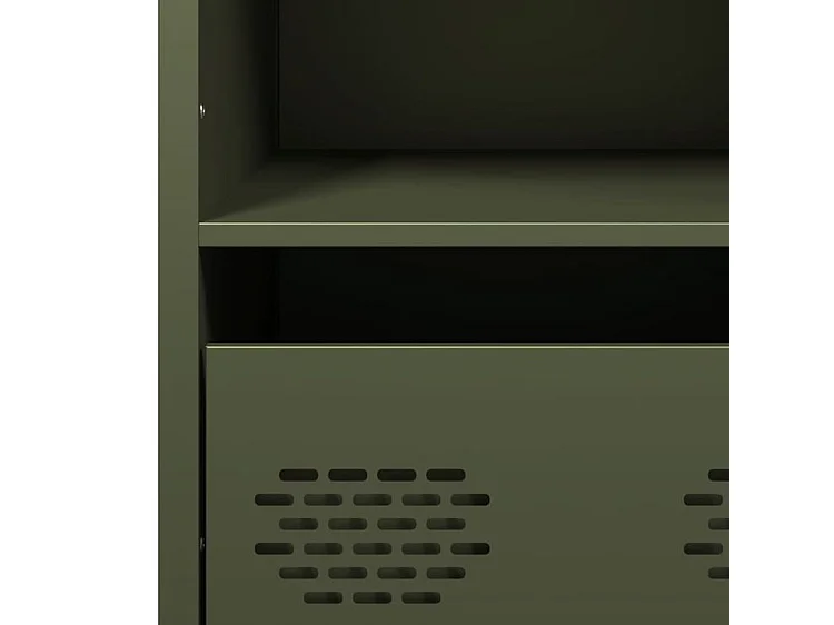 Buffet haut vert olive 68x39x103,5 acier