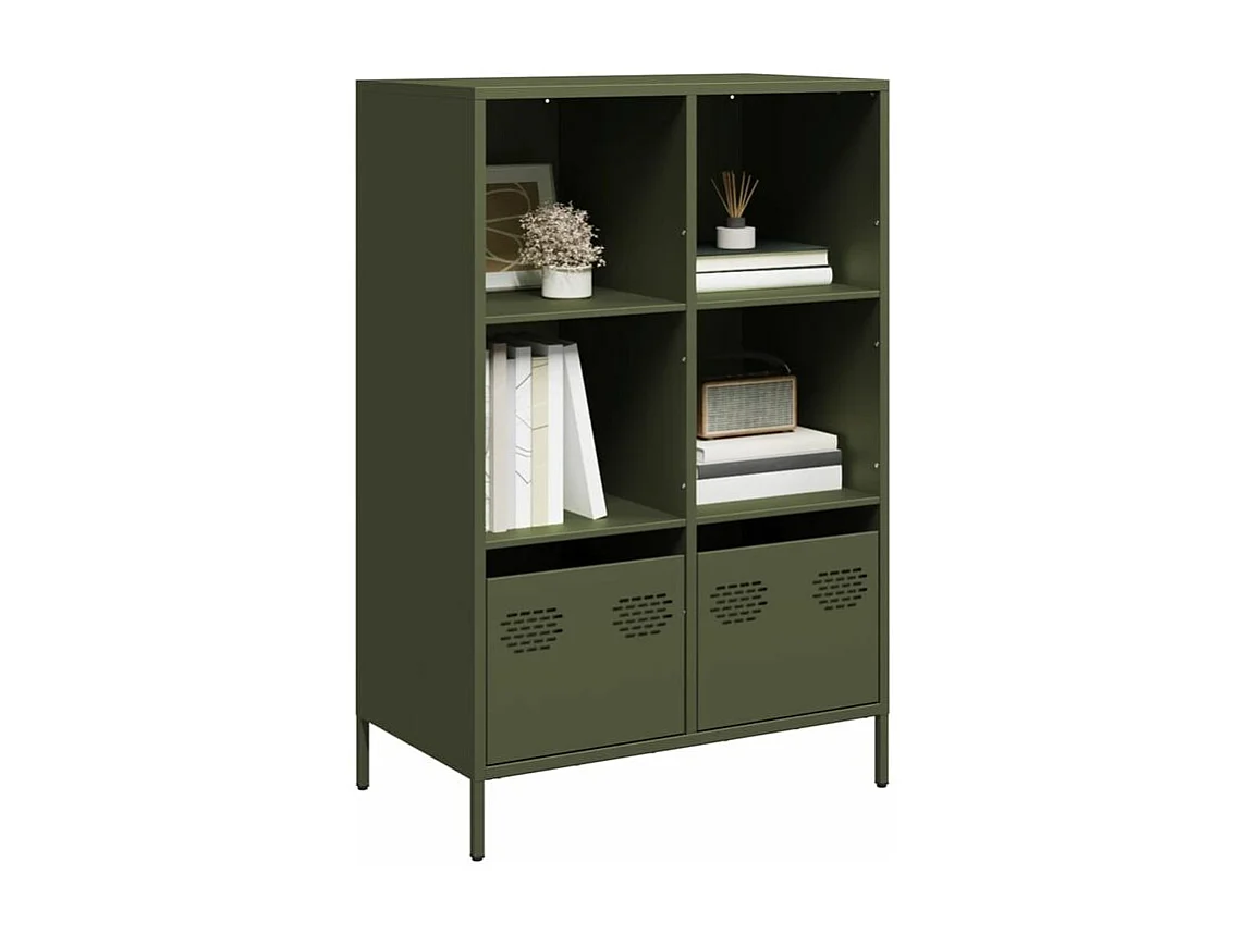 Buffet haut vert olive 68x39x103,5 acier