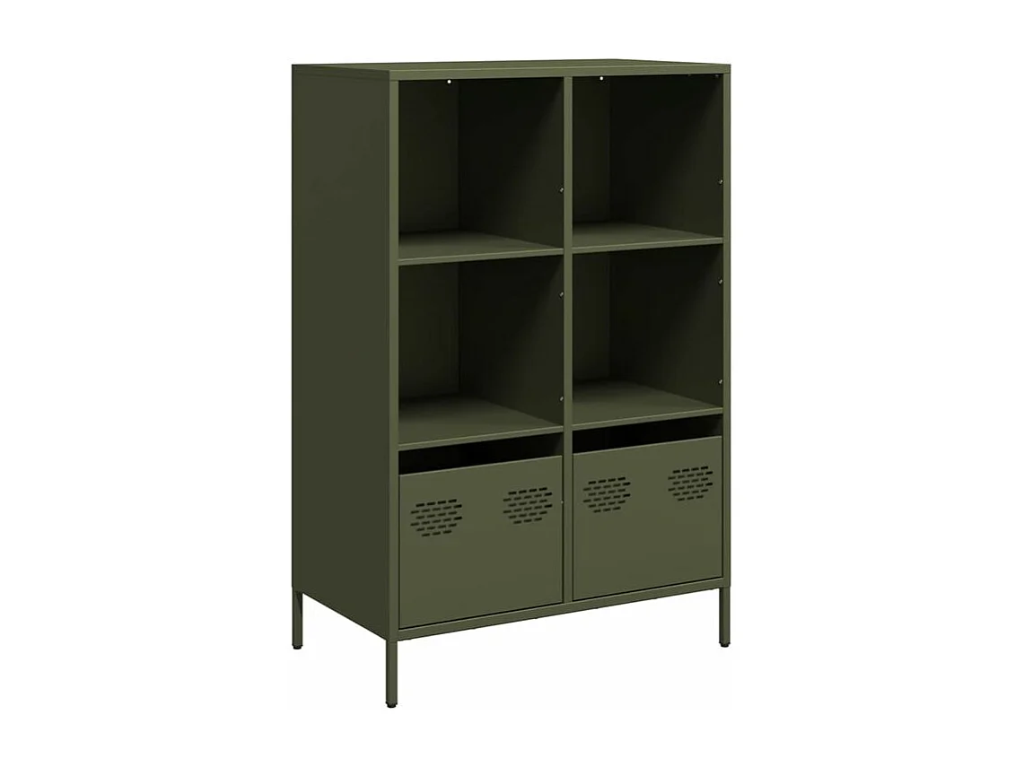 Buffet haut vert olive 68x39x103,5 acier