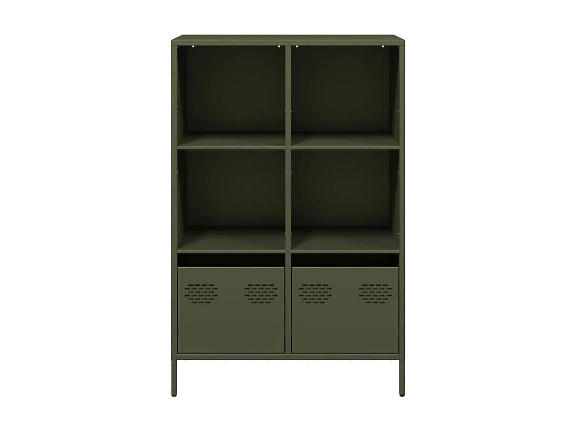Buffet haut vert olive 68x39x103,5 acier