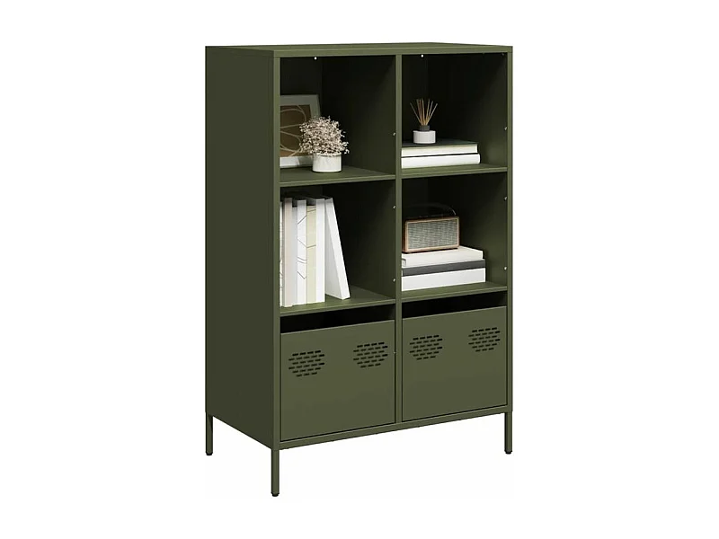 Buffet haut vert olive 68x39x103,5 acier