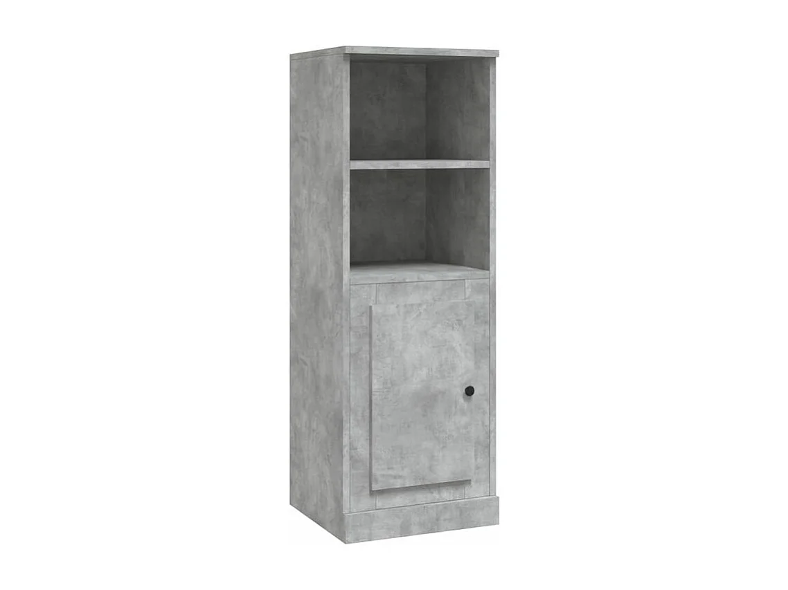 Buffet haut gris béton 36x35,5x103,5 bois d'ingénierie