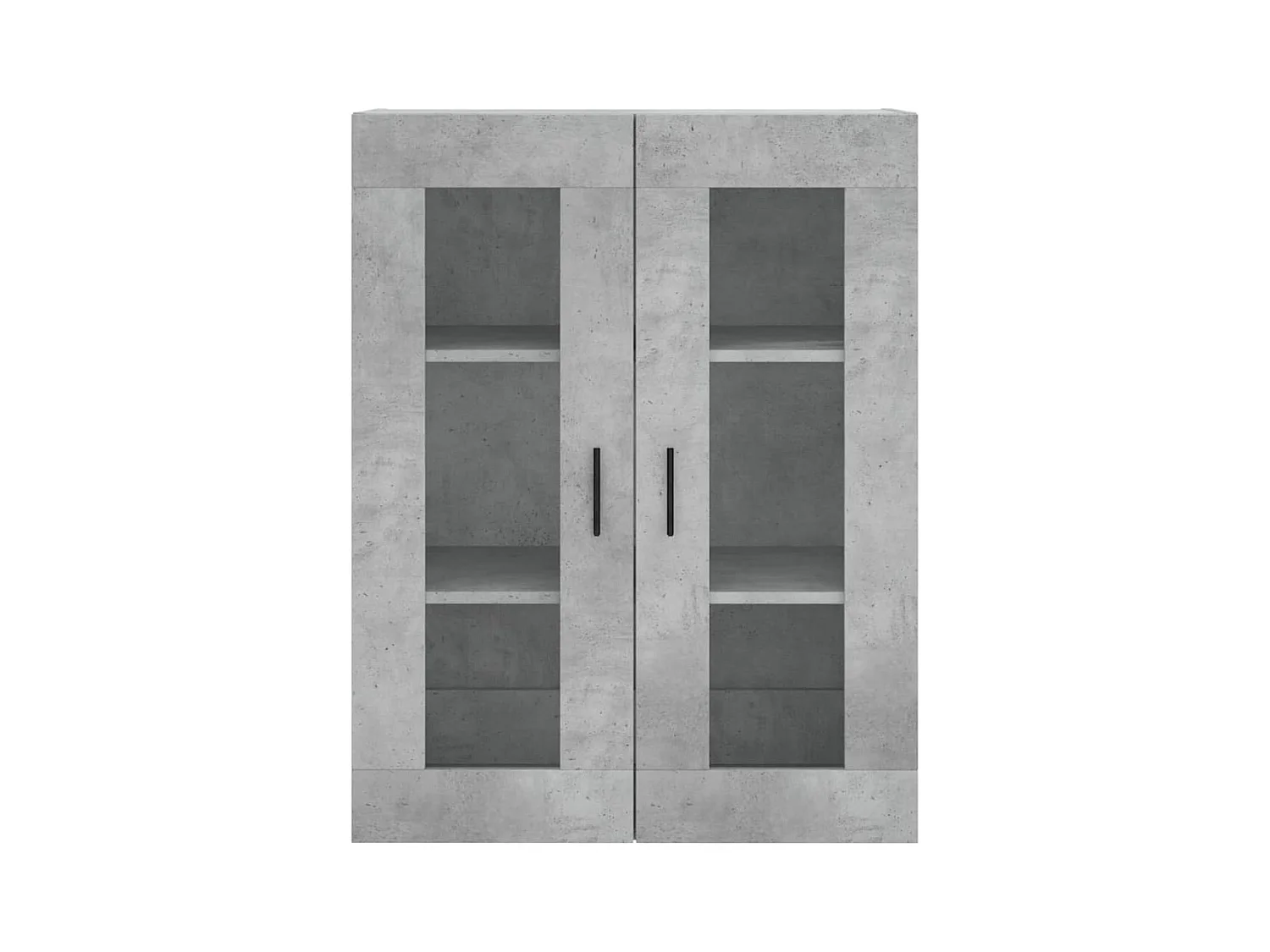 Buffet haut Gris béton 69,5x34x180 Bois d'ingénierie