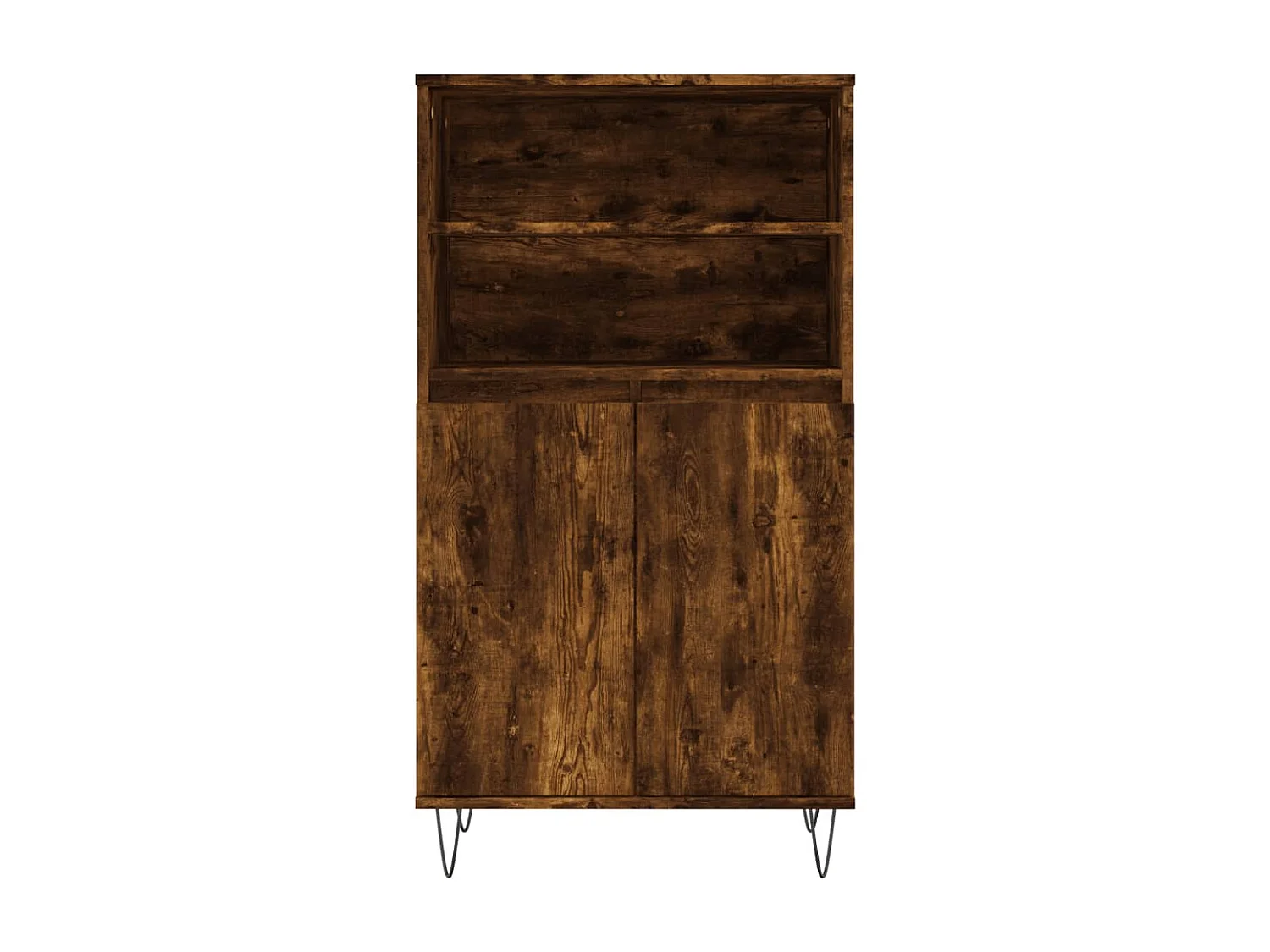 Buffet haut Chêne fumé 60x36x110 Bois d'ingénierie
