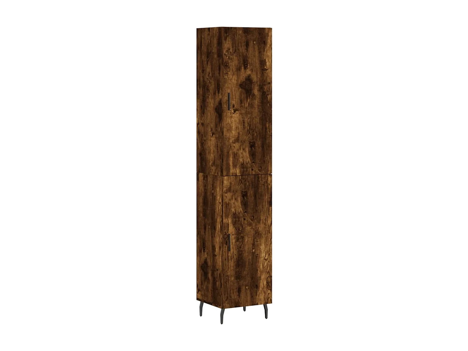 Buffet haut Chêne fumé 34,5x34x180 Bois d'ingénierie