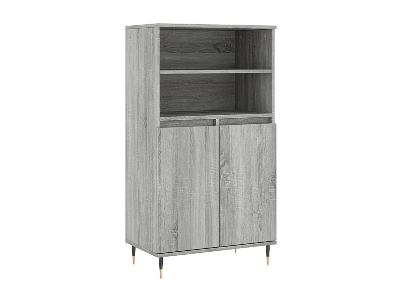 Buffet haut Sonoma gris 60x36x110 Bois d'ingénierie