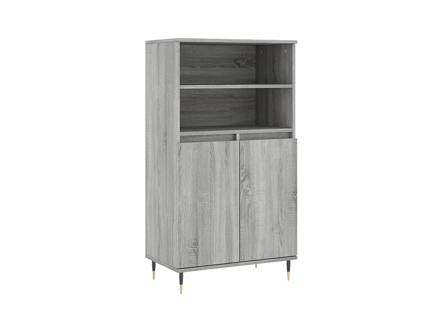Buffet haut Sonoma gris 60x36x110 Bois d'ingénierie