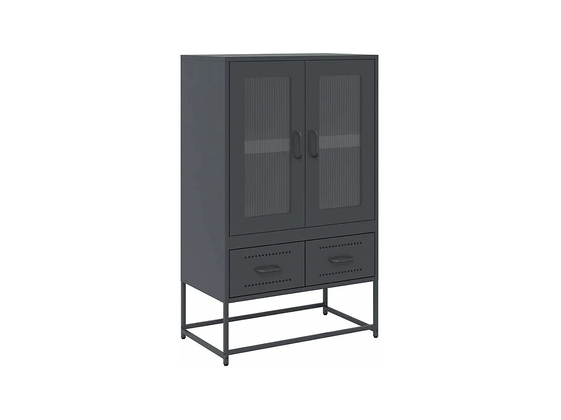 Buffet haut anthracite 68x39x111,5 acier