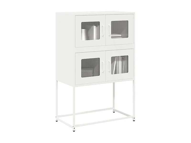 Buffet haut blanc 68x39x107 acier