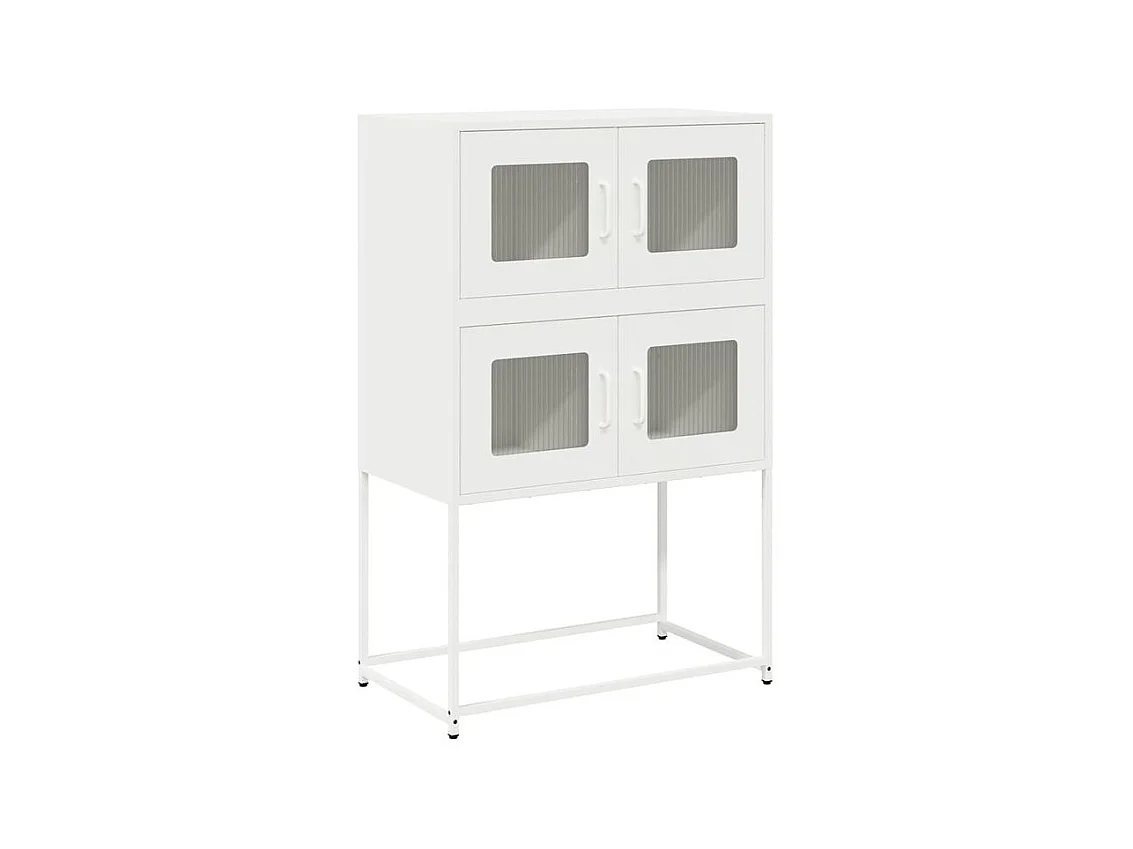Buffet haut blanc 68x39x107 acier