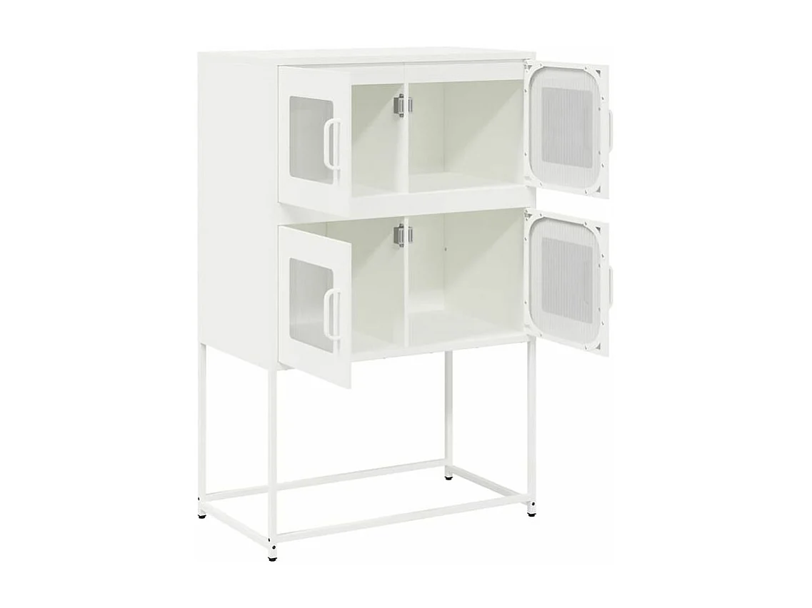 Buffet haut blanc 68x39x107 acier