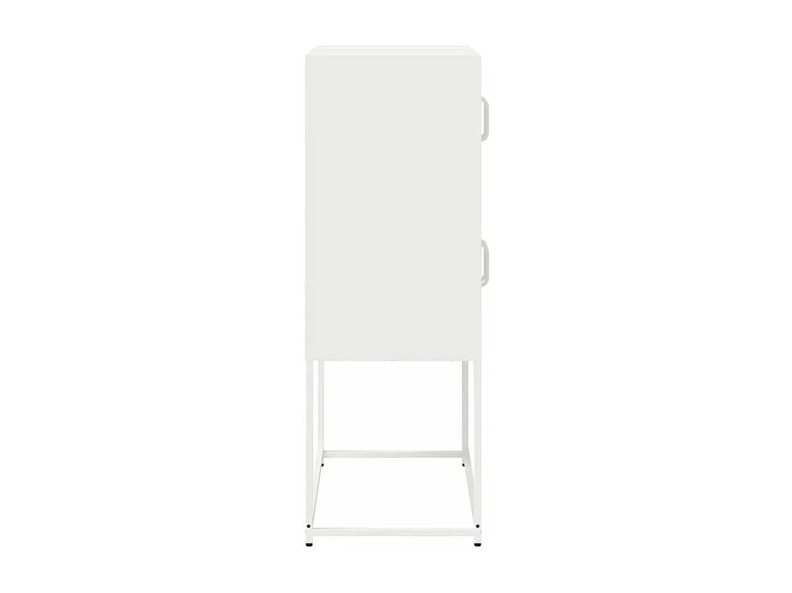 Buffet haut blanc 68x39x107 acier