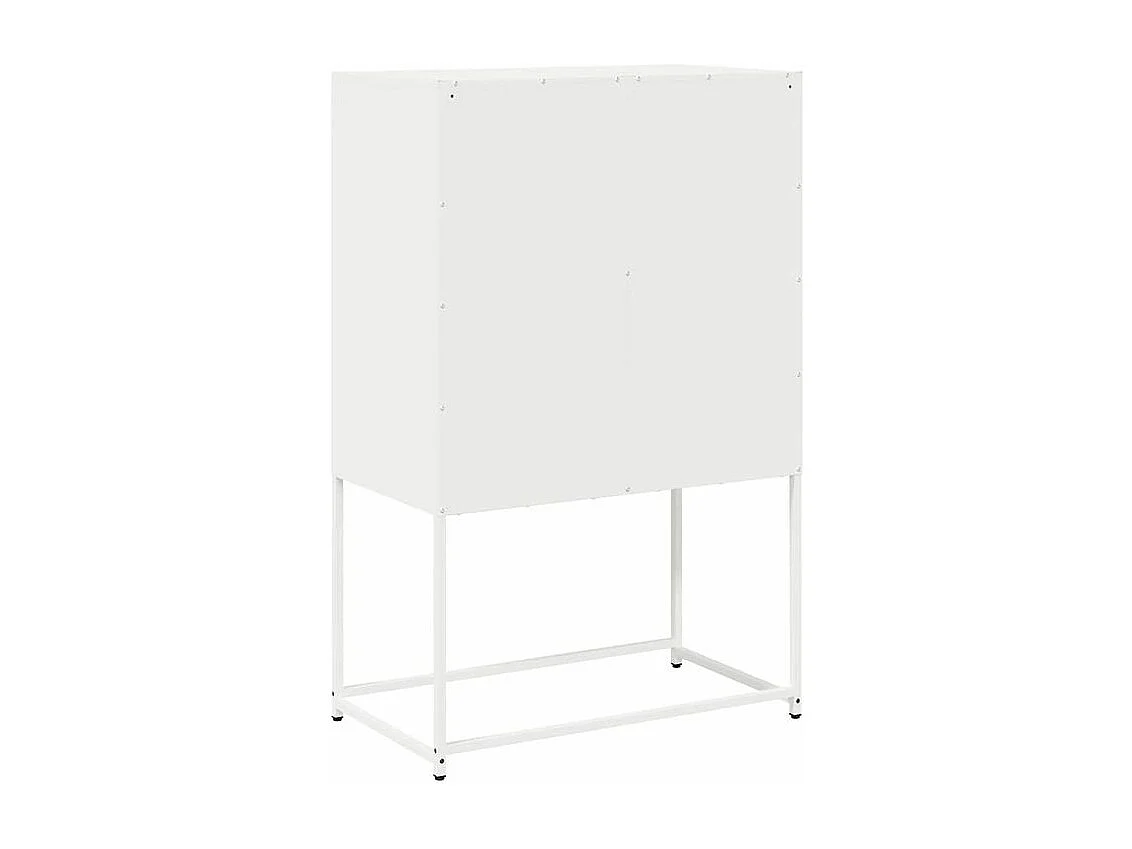 Buffet haut blanc 68x39x107 acier