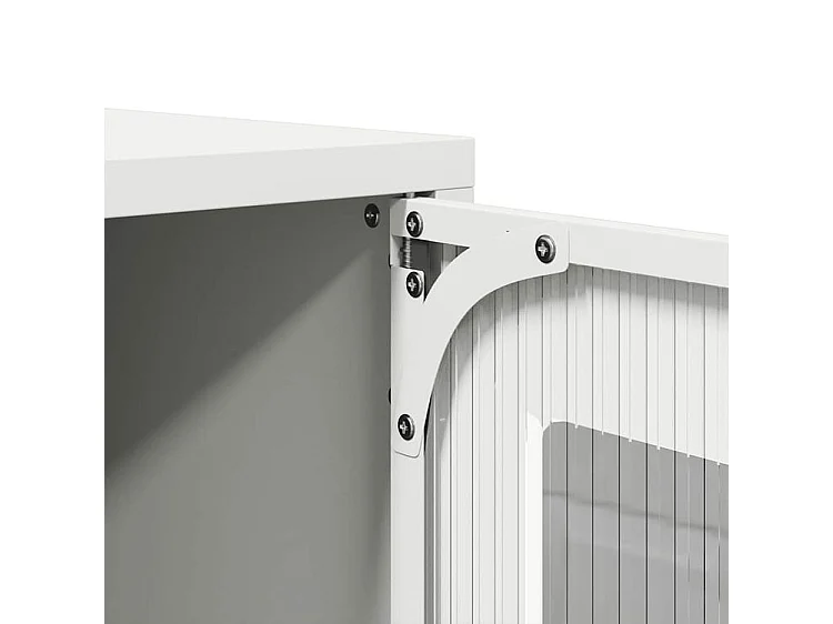 Buffet haut blanc 68x39x107 acier