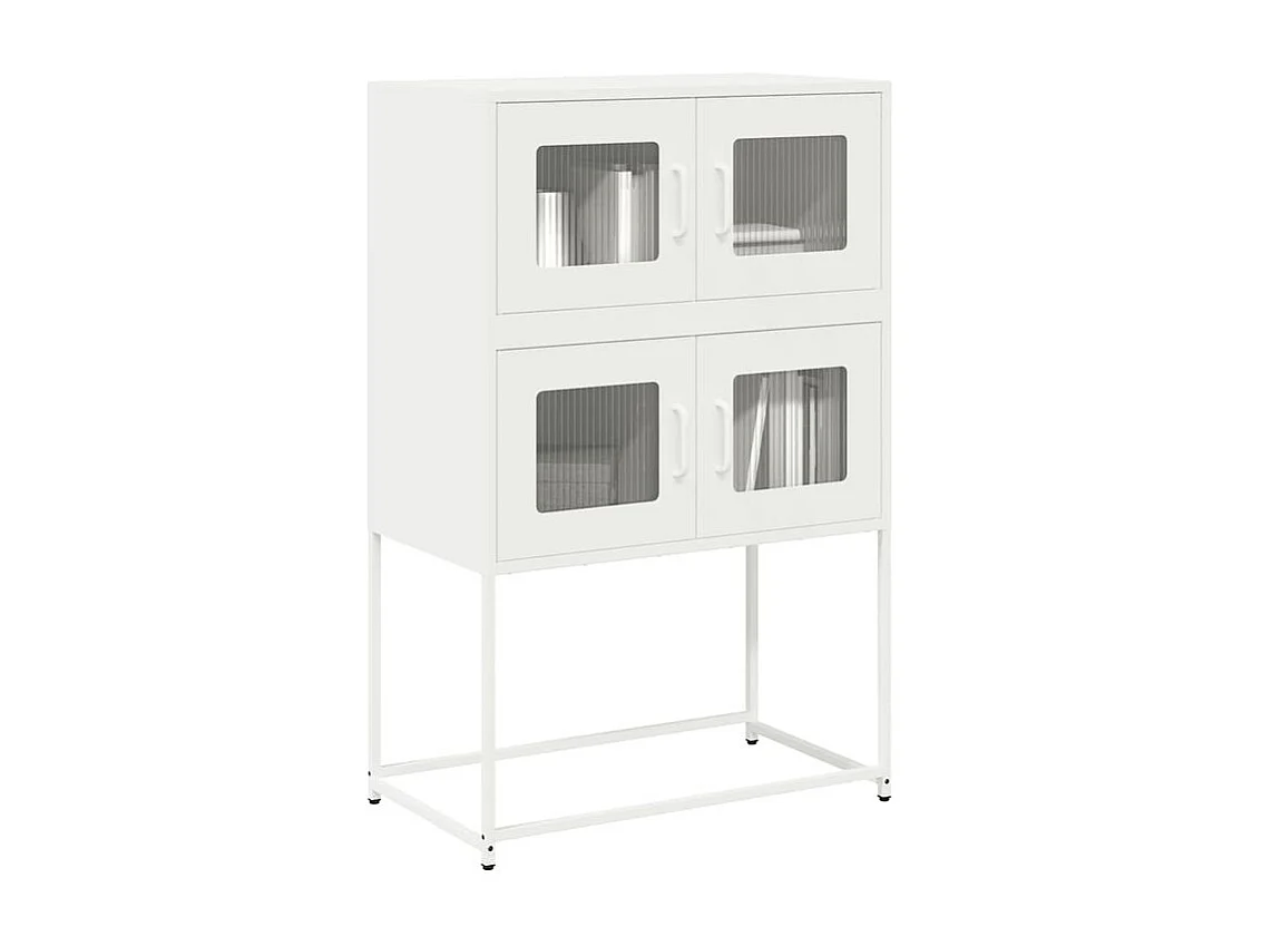 Buffet haut blanc 68x39x107 acier
