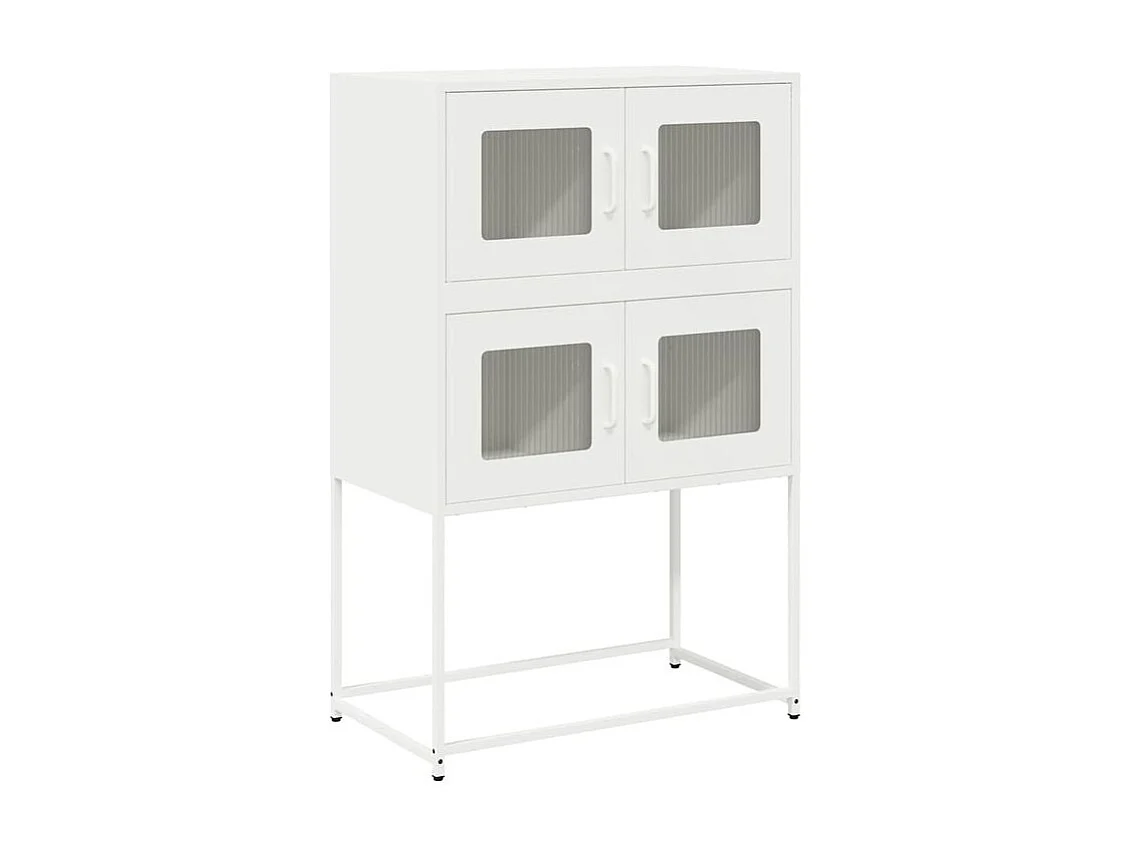Buffet haut blanc 68x39x107 acier