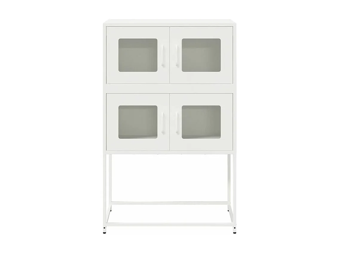 Buffet haut blanc 68x39x107 acier