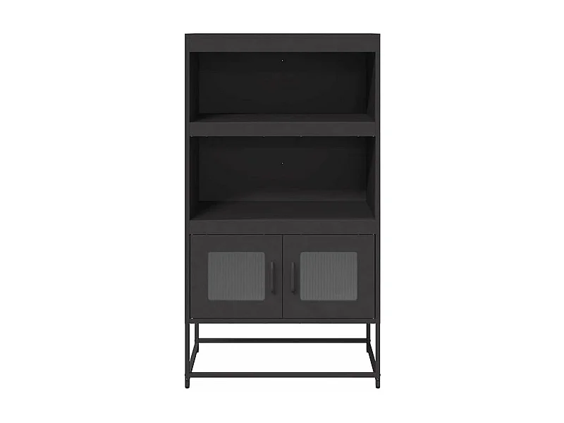 Buffet haut noir 68x39x123 acier