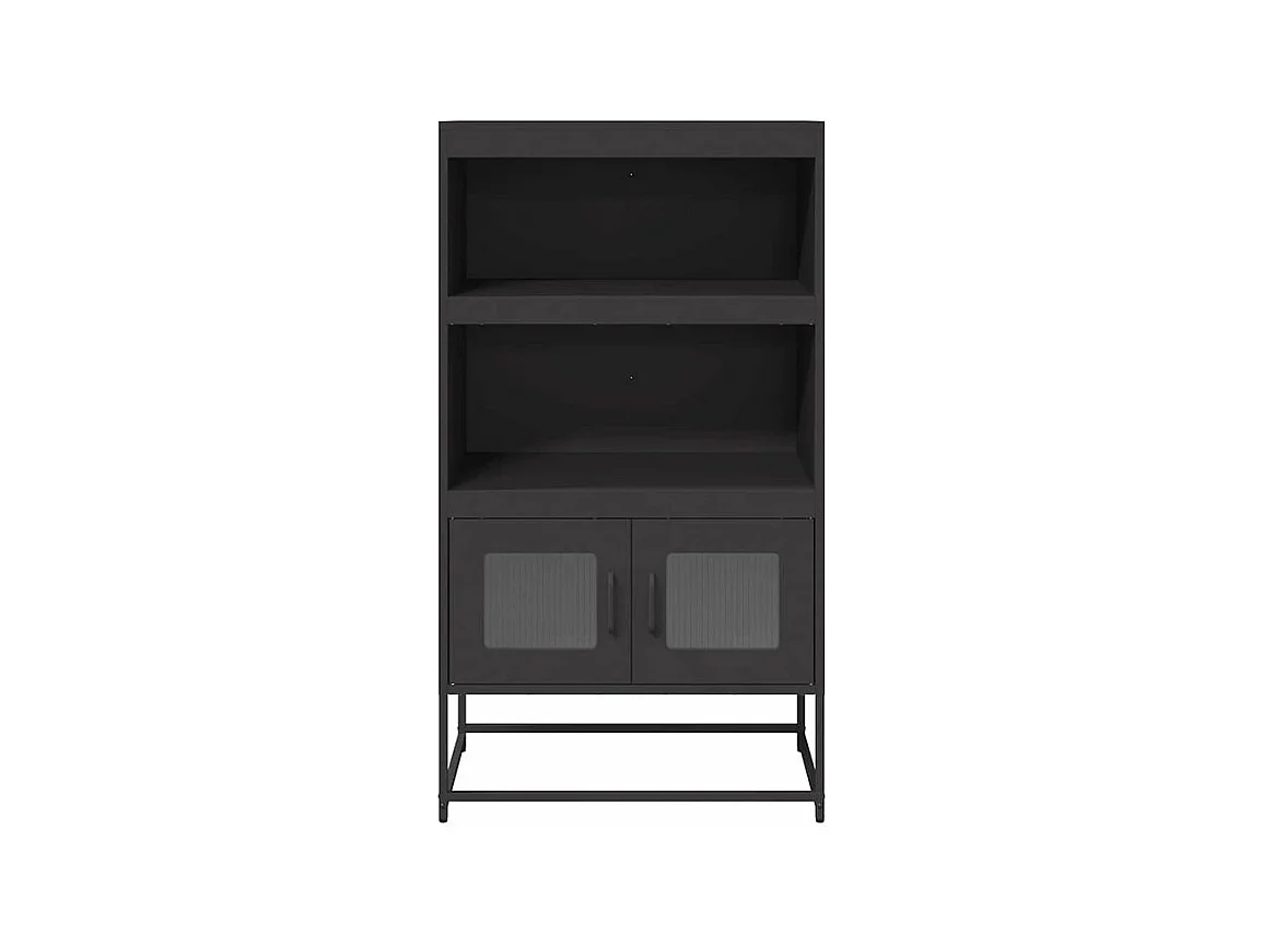 Buffet haut noir 68x39x123 acier