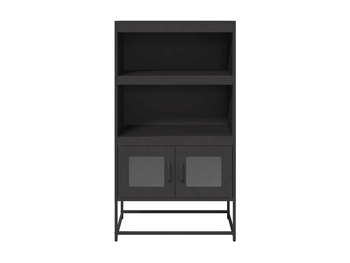 Buffet haut noir 68x39x123 acier