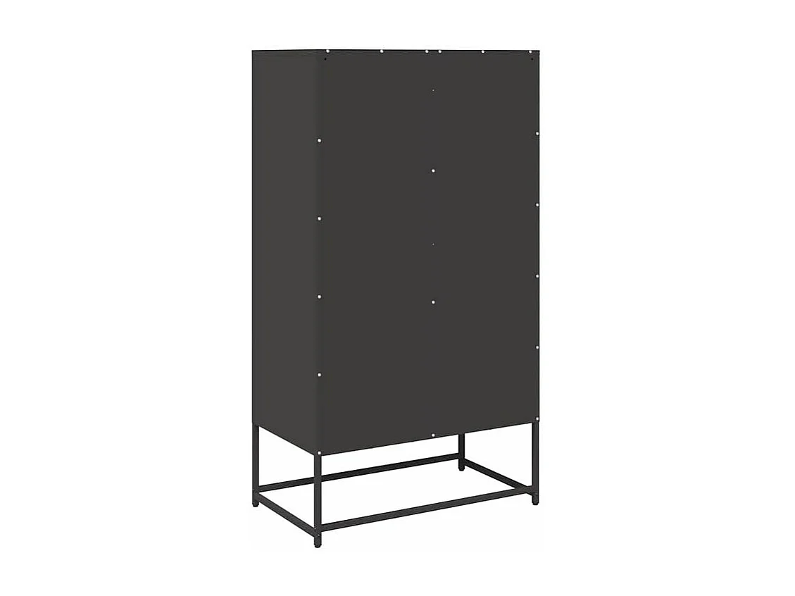 Buffet haut noir 68x39x123 acier