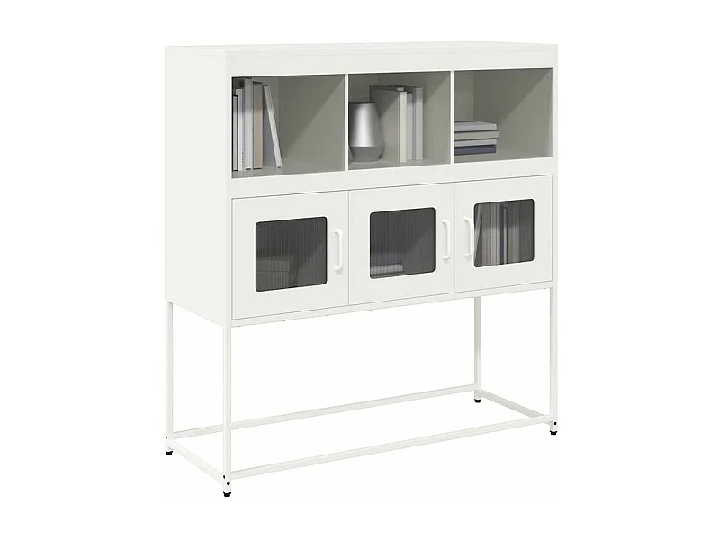 Buffet blanc 100,5x39x107 acier laminé à froid