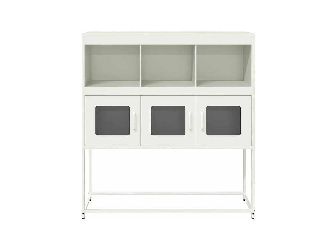 Buffet blanc 100,5x39x107 acier laminé à froid