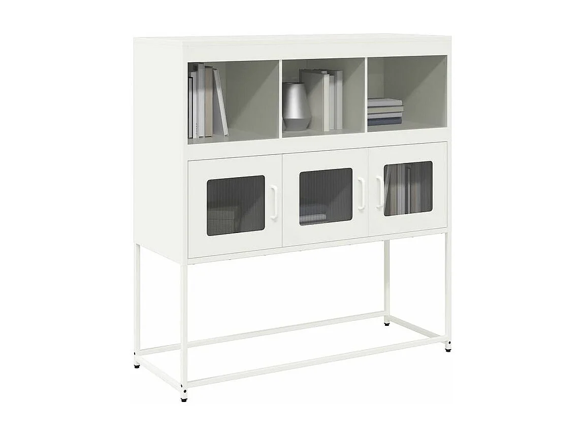 Buffet blanc 100,5x39x107 acier laminé à froid