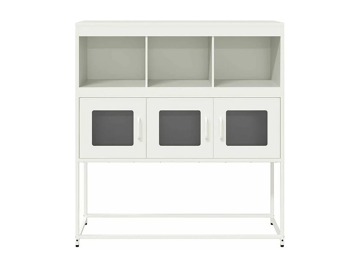 Buffet blanc 100,5x39x107 acier laminé à froid