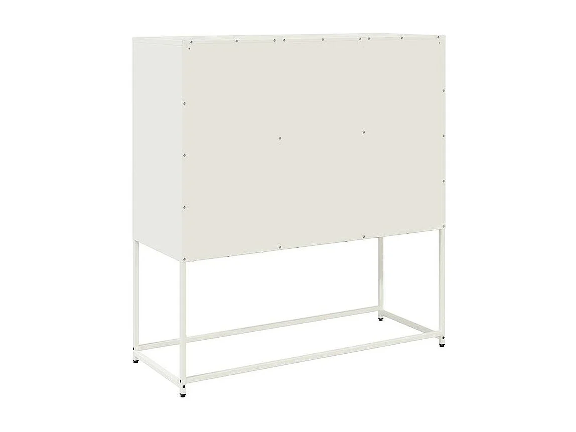 Buffet blanc 100,5x39x107 acier laminé à froid