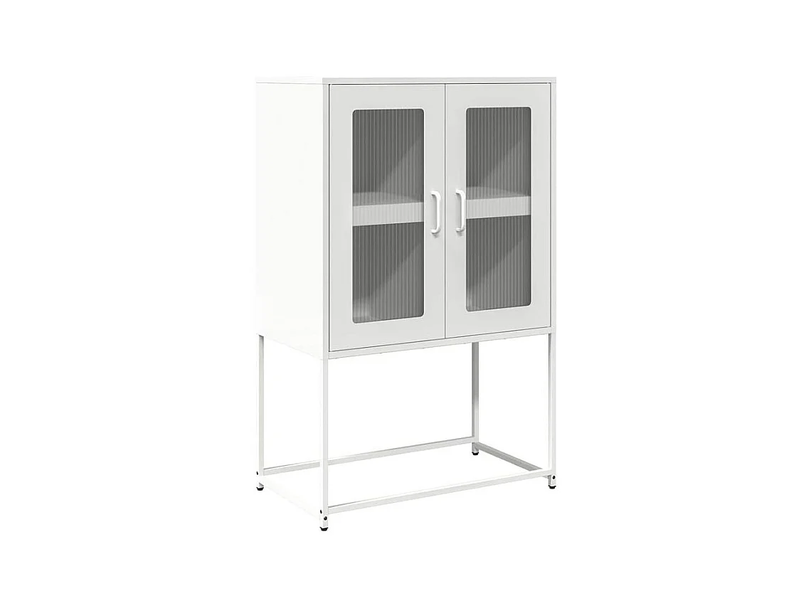 Buffet haut blanc 68x39x107 acier