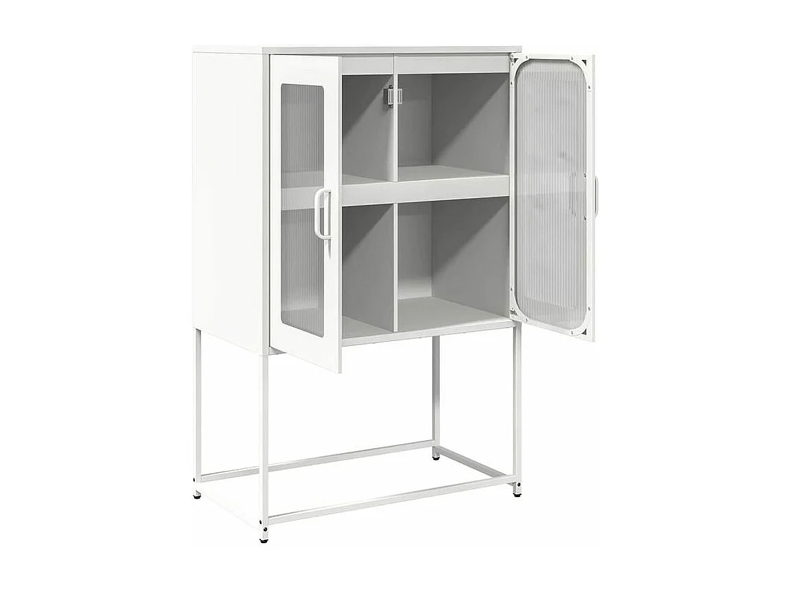 Buffet haut blanc 68x39x107 acier