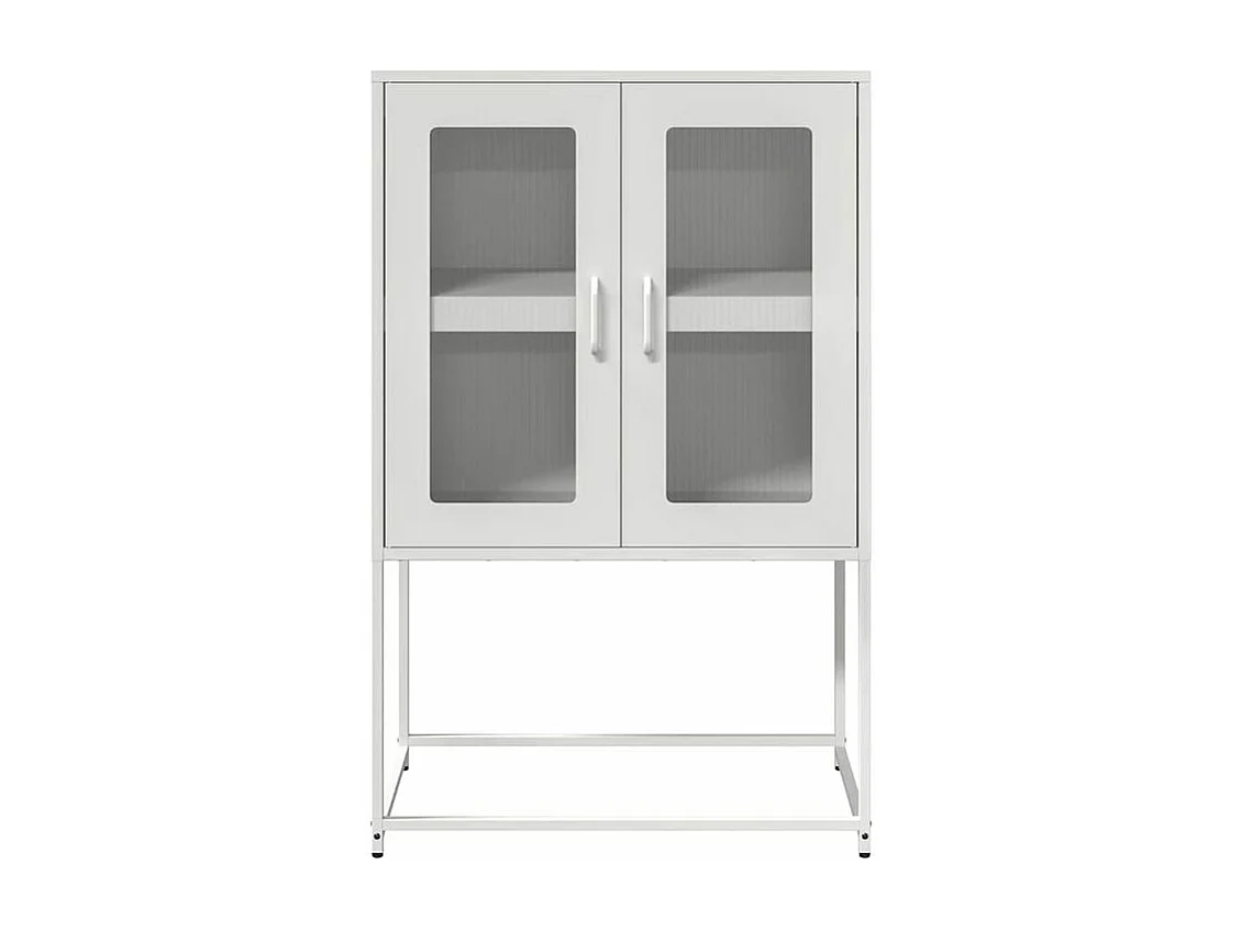 Buffet haut blanc 68x39x107 acier