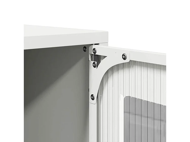 Buffet haut blanc 68x39x107 acier