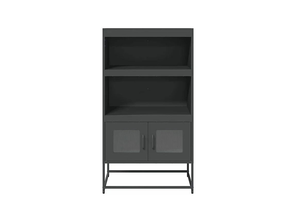 Buffet haut anthracite 68x39x123 acier