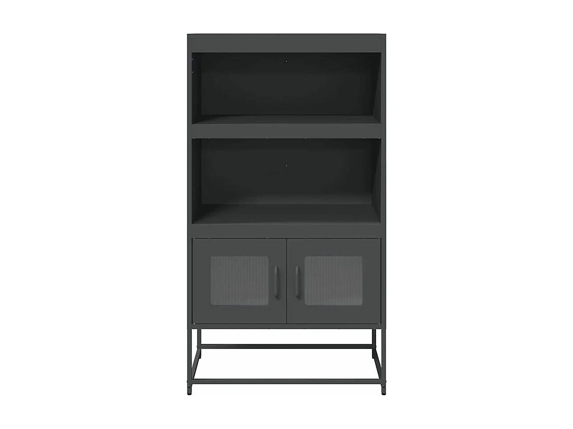 Buffet haut anthracite 68x39x123 acier